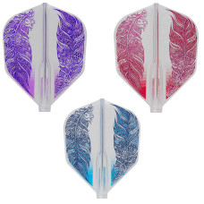 Cosmo Fit Flight šautriņu spārniņi Shape 06 - AIR -  Ami Komiyama 3 Clear