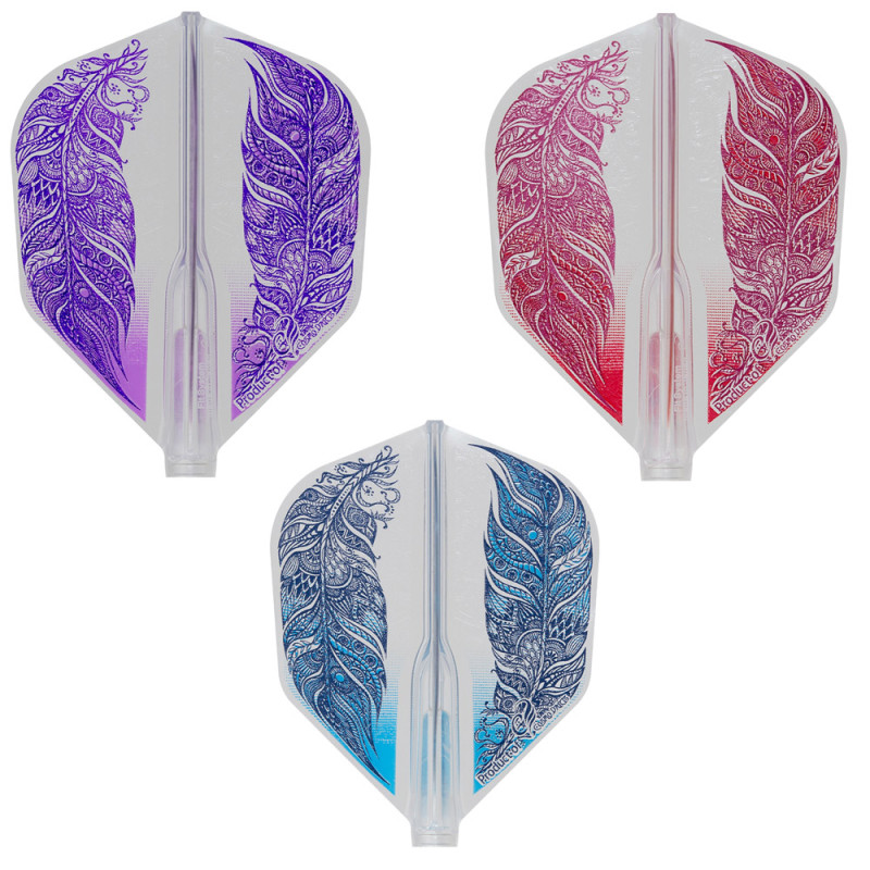 Cosmo Fit Flight šautriņu spārniņi Shape 06 - AIR -  Ami Komiyama 3 Clear