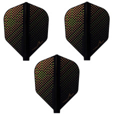 Cosmo Fit Flight šautriņu spārniņi - Shape - Orange Sunrise D-Black