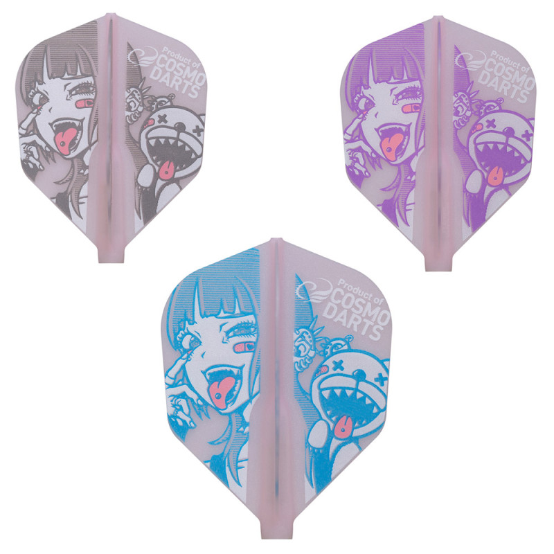 Cosmo Fit Flight šautriņu spārniņi - Shape -  Subculture Girl Pink