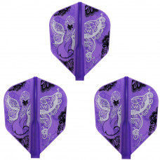 Cosmo Fit Flight šautriņu spārniņi Monarch Fairy Purple Shape 06