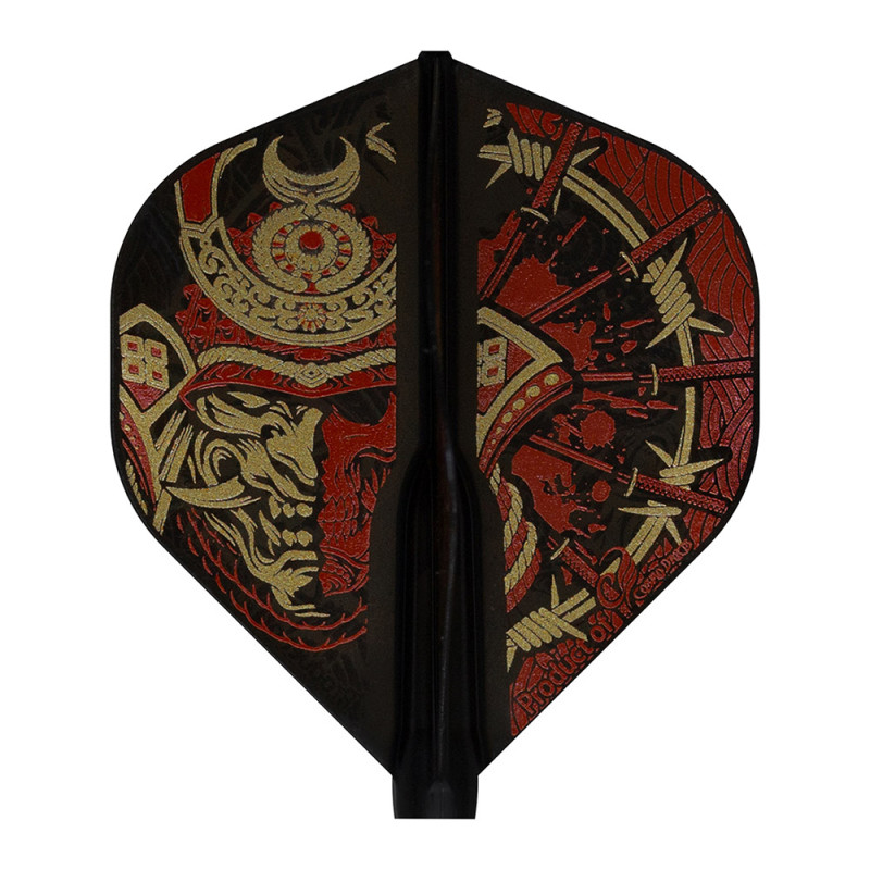 Cosmo Fit Flight AIR šautriņu spārniņi - Standard - Samurai Skull A red