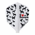 Cosmo Fit Flight šautriņu spārniņi - Shape - I LOVE DOGS