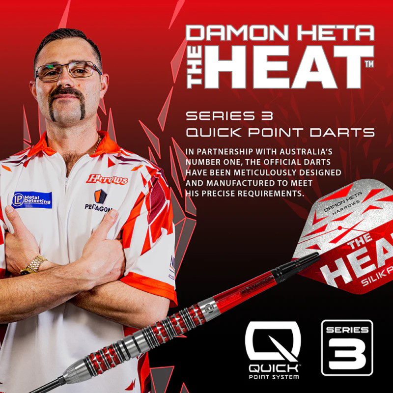 Harrows QP Damon Heta 90% Series 3 šautriņas