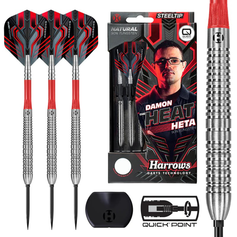 Harrows QP Damon Heta Natural 90% šautriņas