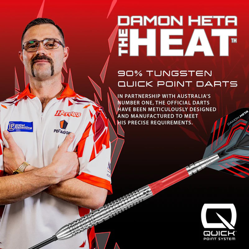 Harrows QP Damon Heta Natural 90% šautriņas