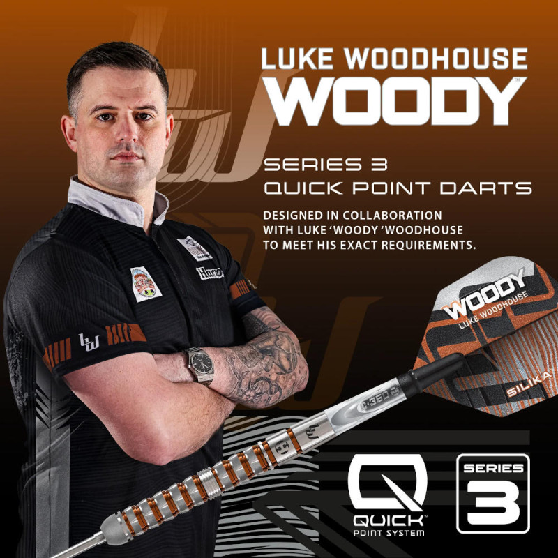 Harrows Luke Woodhouse 90% Series 3 QP šautriņas