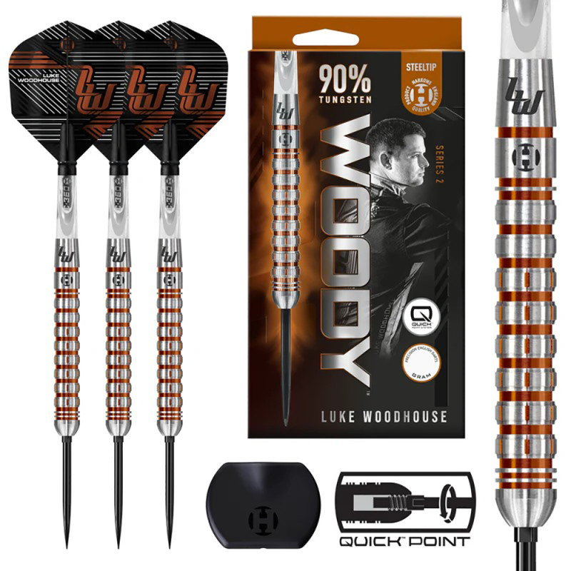 Harrows QP Luke Woodhouse 90% Series 2 šautriņas
