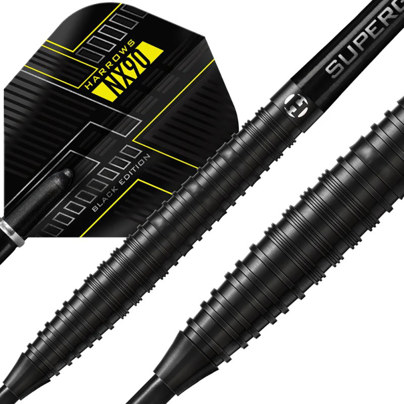 Harrows QP NX90 Black Series 90% šautriņas