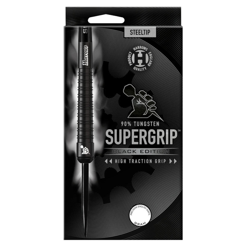 Harrows Supergrip 90% Black edition šautriņas