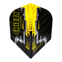 Harrows Prime Dart Flights - Shape No6 - Chizzy Black