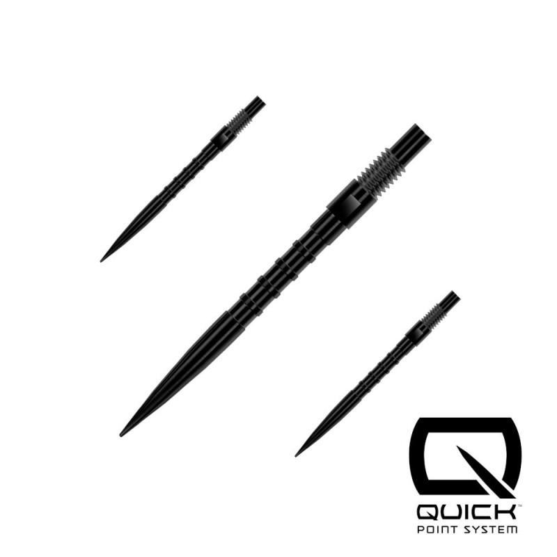 Quick Points HM Grip dart points - Black