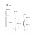 Harrows Clic Slim shafts - Clear