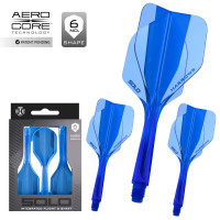 Solo shafts and flights system - Shape No6 - Blue