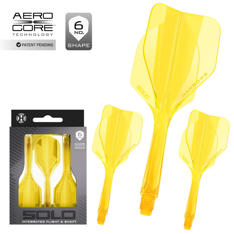 Solo shafts and flights system - Shape No6 - Yellow