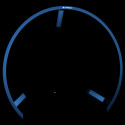 Mission Torus 270 Dartboard Lighting System - Blue