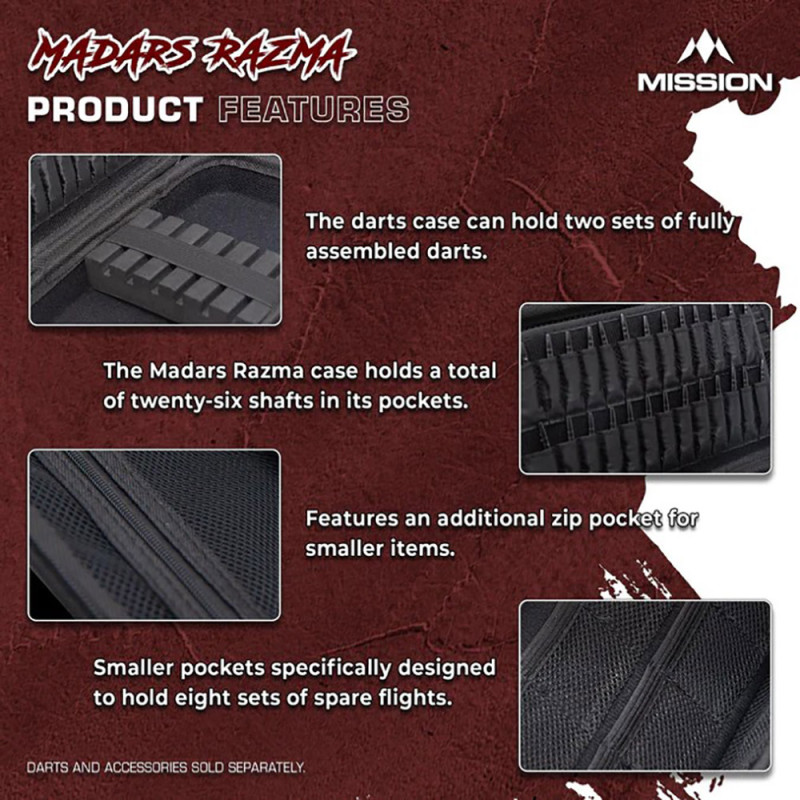 Mission Madars Razma Eva Darts šautriņu maks