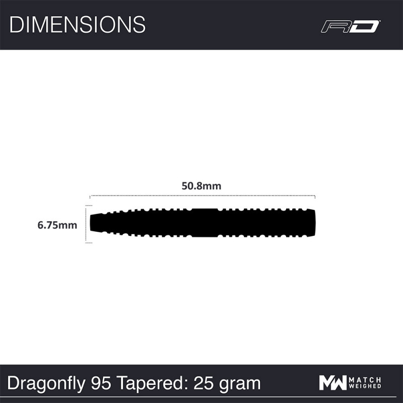 Red Dragon Dragonfly 95 Black 95% Darts