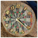 Koka sienas pulkstenis 02 - veclaiku stilā