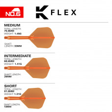 K-FLEX Neona orandžas astītes ar spārniem - Shape No6