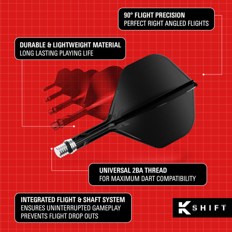 K-SHIFT astītes ar spārniem - Shape No6 - Melnas