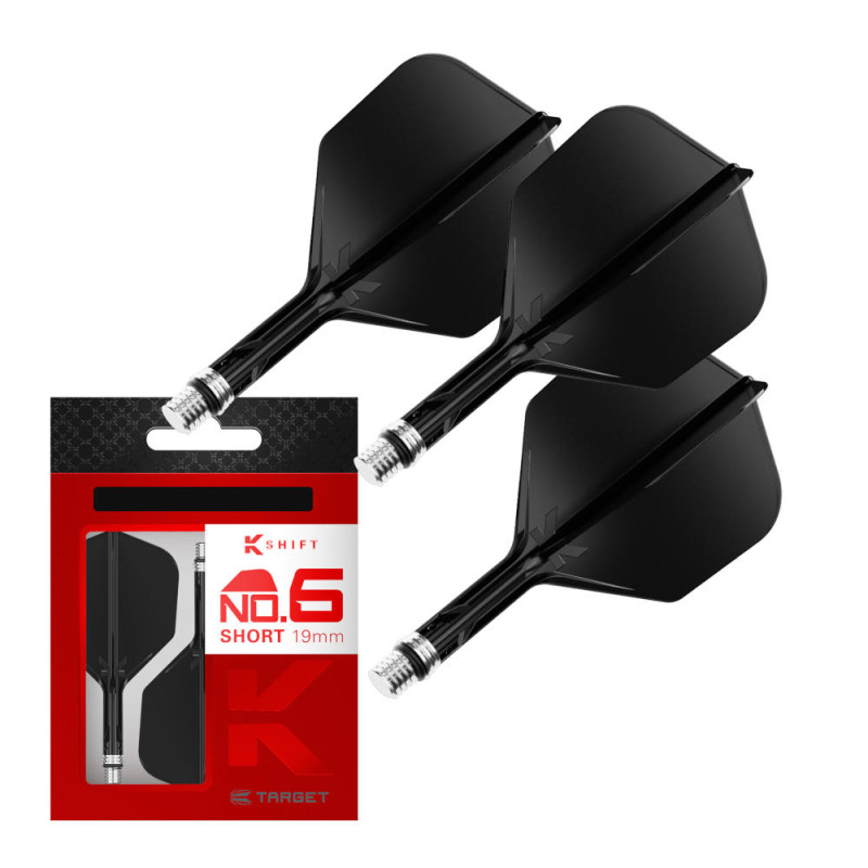 K-SHIFT astītes ar spārniem - Shape No6 - Melnas