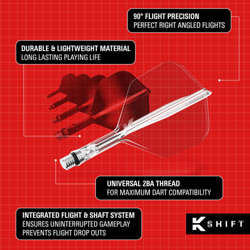 K-SHIFT astītes ar spārniem - Shape No6 - Caurspīdīgas
