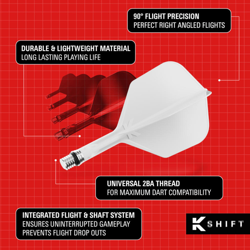 K-SHIFT astītes ar spārniem - Shape No6 - Baltas
