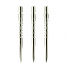 Target Storm Point Grooved dart points - Silver - 30mm