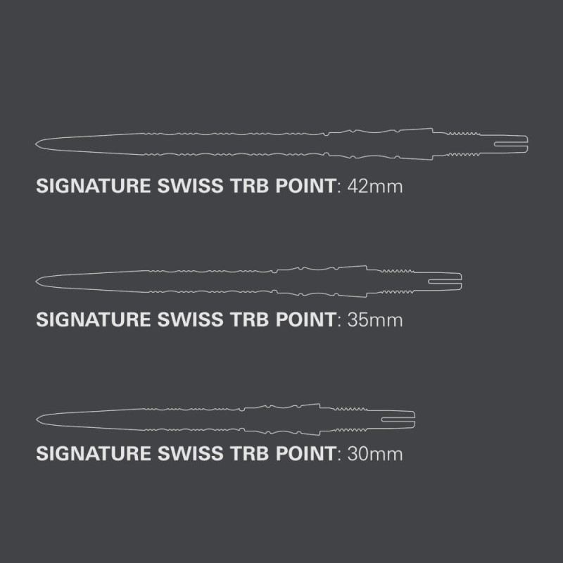Signature Swiss Point TRB šautriņu adatas - Zelta