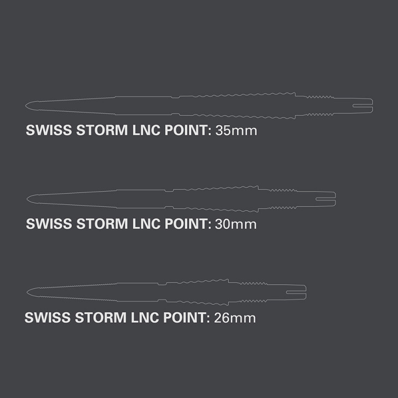 Swiss Storm LNC dart points - Black