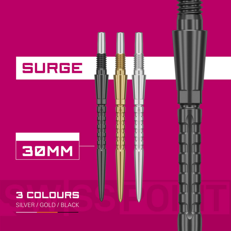 Swiss Storm Surge dart points - Black