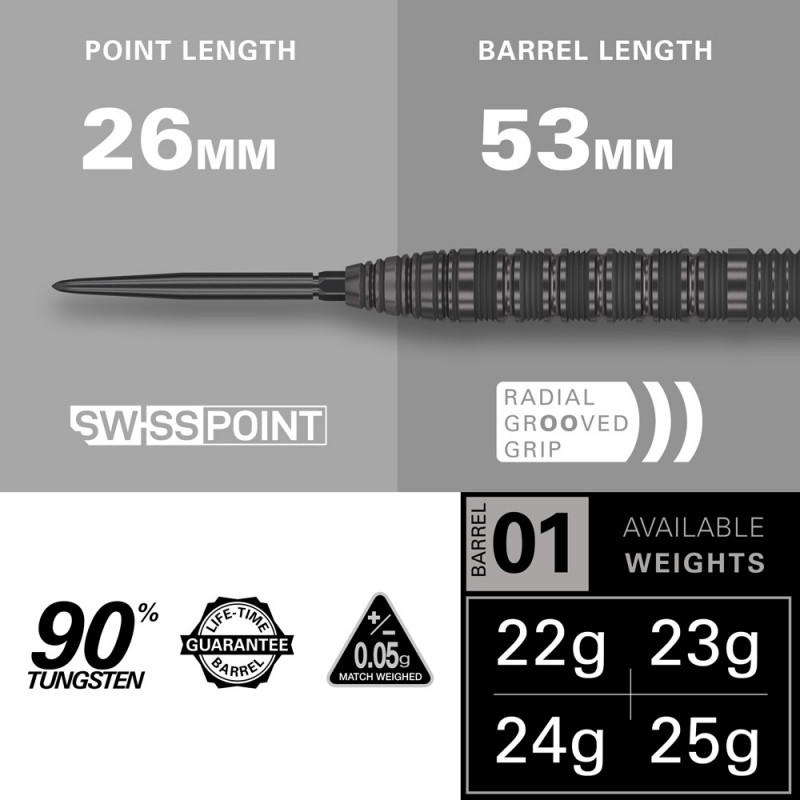 Target Bolide Void 01 90% Swiss Point darts