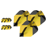 Target TAG Black/Yellow flights - Shape No6 (3 sets)