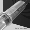 Target Pro Grip Vision šautriņu astes (3 komplekti) - Caurspīdīgas / Melnas