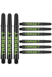 Target Pro Grip TAG Shafts (3 sets) - Black / Green