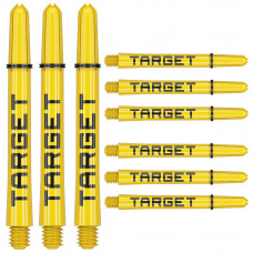 Target Pro Grip TAG Shafts (3 sets) - Yellow / Black