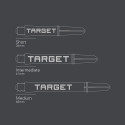 Target Pro Grip TAG šautriņu astes (3 komplekti) - Melnas / Zaļas