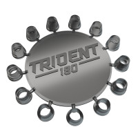 Winmau Trident 180 - Dart point cones - Silver