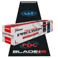 Clearzone PVC šautru mīkstais paklājs ar izceltu metiena līniju