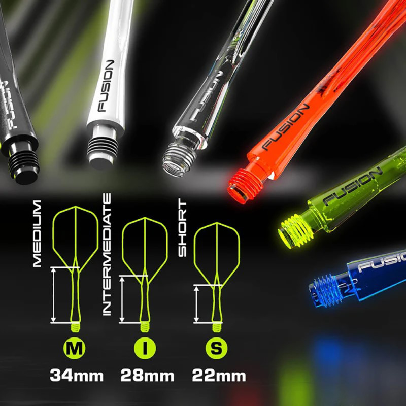 Winmau Fusion astītes ar spārniem - 02 - Melnas