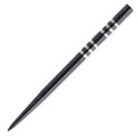 Winmau Re-Grooved Extra Long šautriņu adatas - Melnas - 41mm