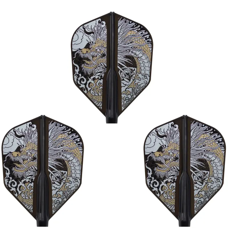 Cosmo Fit Flight šautriņu spārniņi AIR - DRAGON EMPEROR D-Black Shape 06 - AIR