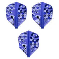 Cosmo Fit Flight šautriņu spārniņi - Shape - Japanese Pattern